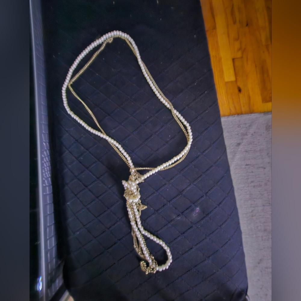 Boutine LA Pearl and Gold Necklace